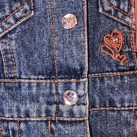 Excellent Vintage Girls 18M Carters Denim Dress - Picture 6 of 10